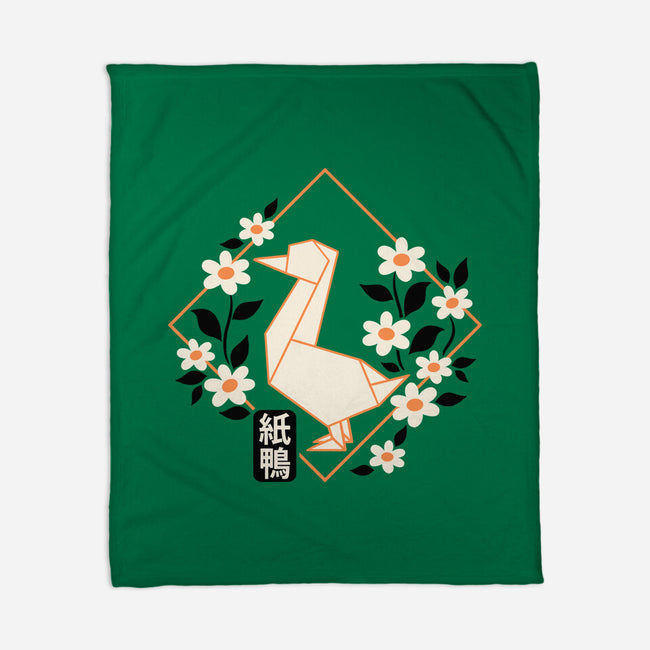 Origami Duck-None-Fleece-Blanket-NemiMakeit