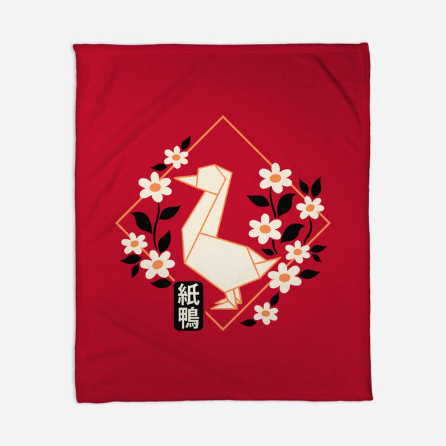 Origami Duck-None-Fleece-Blanket-NemiMakeit