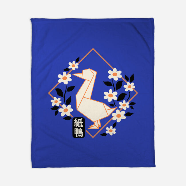 Origami Duck-None-Fleece-Blanket-NemiMakeit