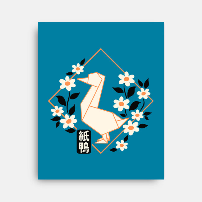 Origami Duck-None-Stretched-Canvas-NemiMakeit