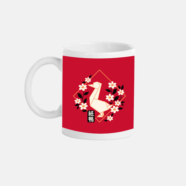 Origami Duck-None-Mug-Drinkware-NemiMakeit