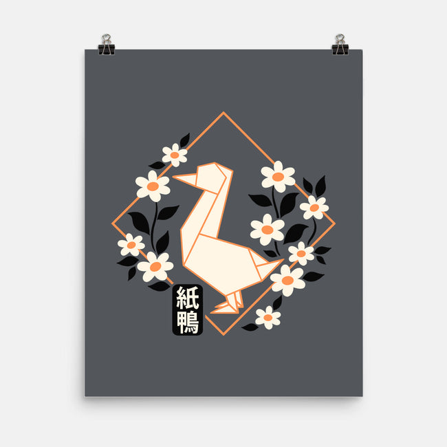 Origami Duck-None-Matte-Poster-NemiMakeit