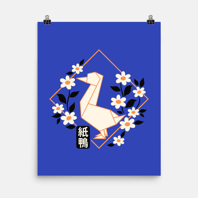 Origami Duck-None-Matte-Poster-NemiMakeit