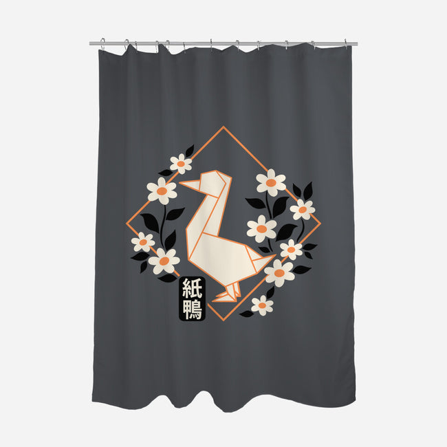 Origami Duck-None-Polyester-Shower Curtain-NemiMakeit