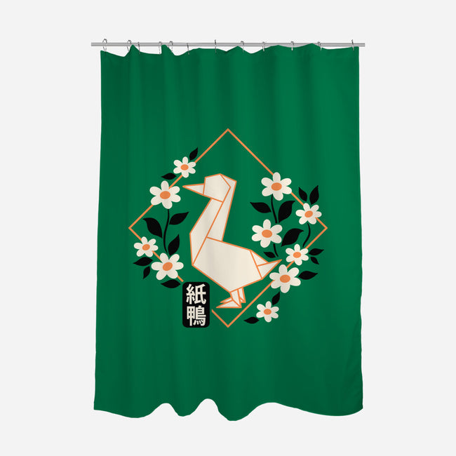 Origami Duck-None-Polyester-Shower Curtain-NemiMakeit