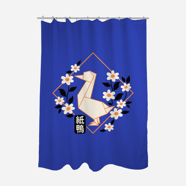 Origami Duck-None-Polyester-Shower Curtain-NemiMakeit