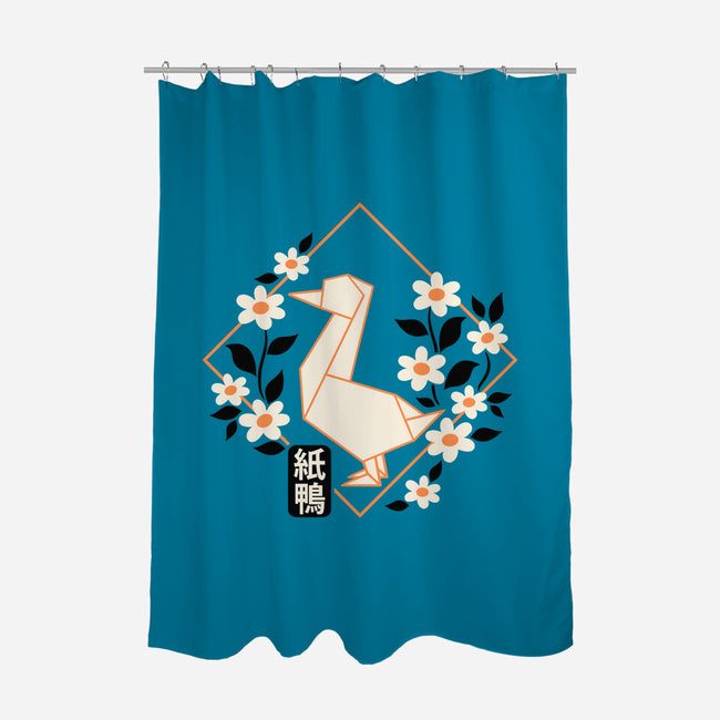 Origami Duck-None-Polyester-Shower Curtain-NemiMakeit