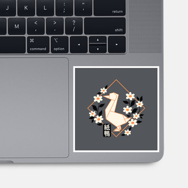 Origami Duck-None-Glossy-Sticker-NemiMakeit