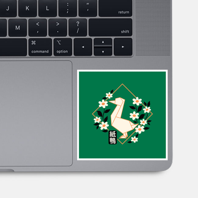 Origami Duck-None-Glossy-Sticker-NemiMakeit