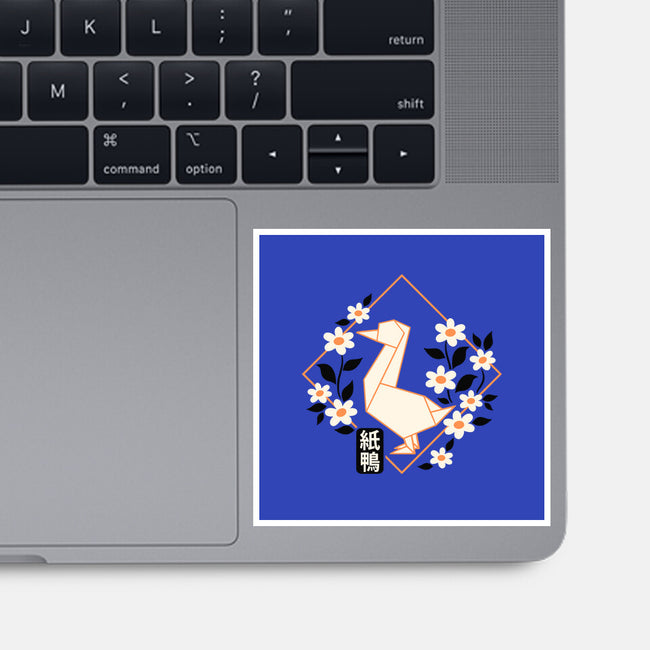Origami Duck-None-Glossy-Sticker-NemiMakeit