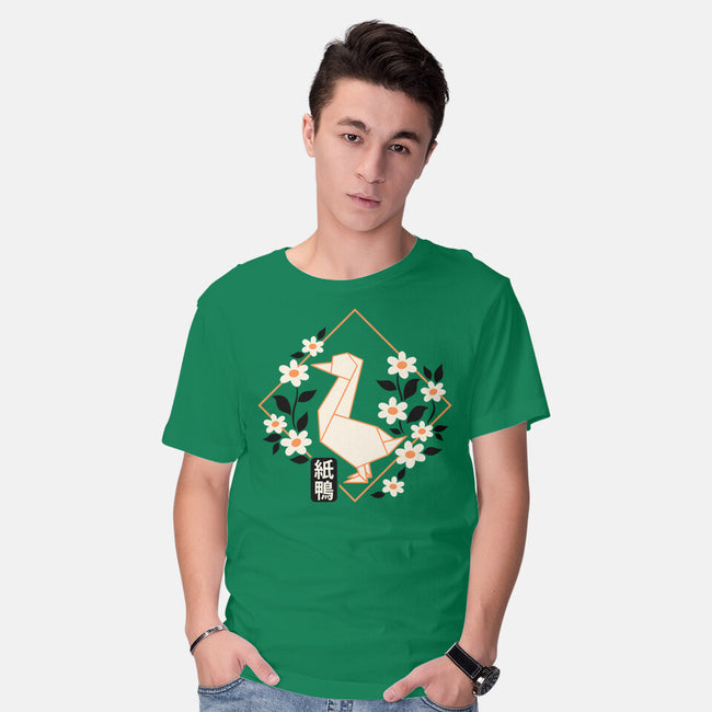 Origami Duck-Mens-Basic-Tee-NemiMakeit
