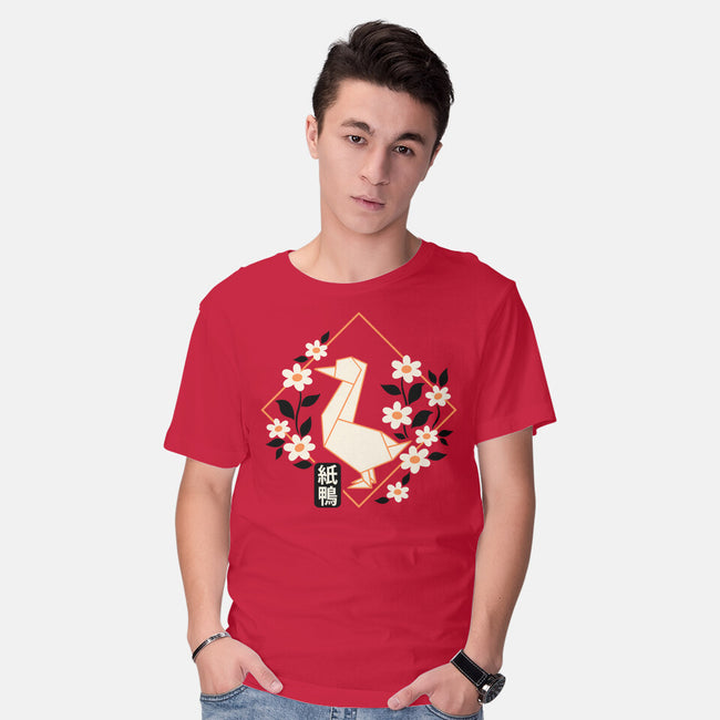 Origami Duck-Mens-Basic-Tee-NemiMakeit