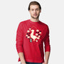 Origami Duck-Mens-Long Sleeved-Tee-NemiMakeit