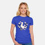 Origami Duck-Womens-Fitted-Tee-NemiMakeit