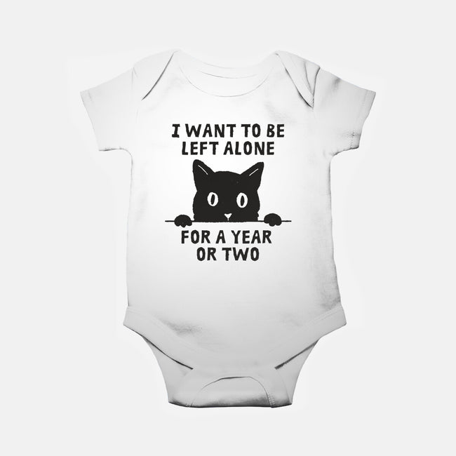 I Want To Be Left Alone-Baby-Basic-Onesie-brunopires
