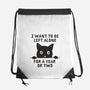 I Want To Be Left Alone-None-Drawstring-Bag-brunopires