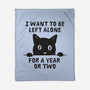 I Want To Be Left Alone-None-Fleece-Blanket-brunopires