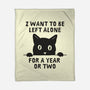 I Want To Be Left Alone-None-Fleece-Blanket-brunopires
