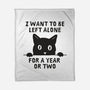 I Want To Be Left Alone-None-Fleece-Blanket-brunopires