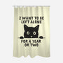 I Want To Be Left Alone-None-Polyester-Shower Curtain-brunopires