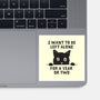 I Want To Be Left Alone-None-Glossy-Sticker-brunopires