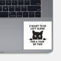 I Want To Be Left Alone-None-Glossy-Sticker-brunopires