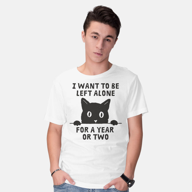 I Want To Be Left Alone-Mens-Basic-Tee-brunopires