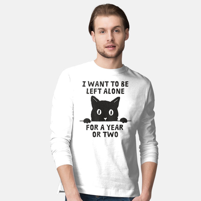 I Want To Be Left Alone-Mens-Long Sleeved-Tee-brunopires