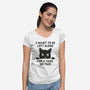I Want To Be Left Alone-Womens-V-Neck-Tee-brunopires