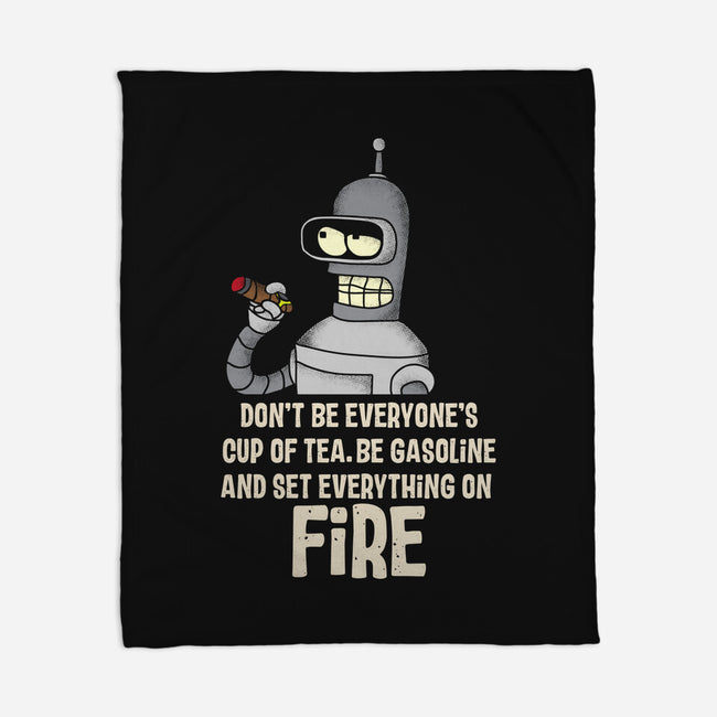 Cup Of Tea-None-Fleece-Blanket-turborat14