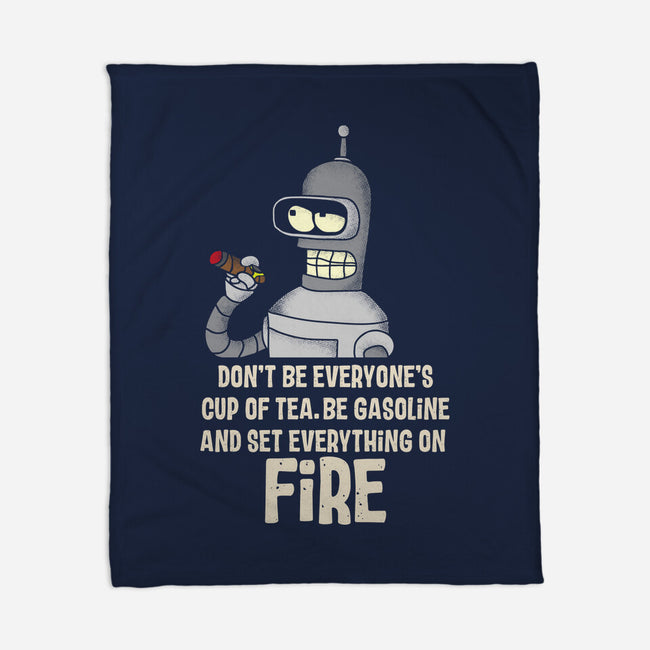 Cup Of Tea-None-Fleece-Blanket-turborat14