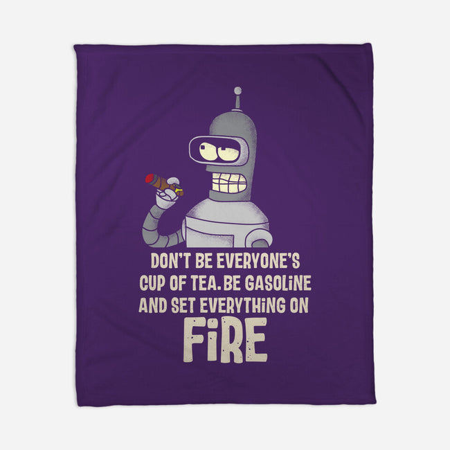 Cup Of Tea-None-Fleece-Blanket-turborat14