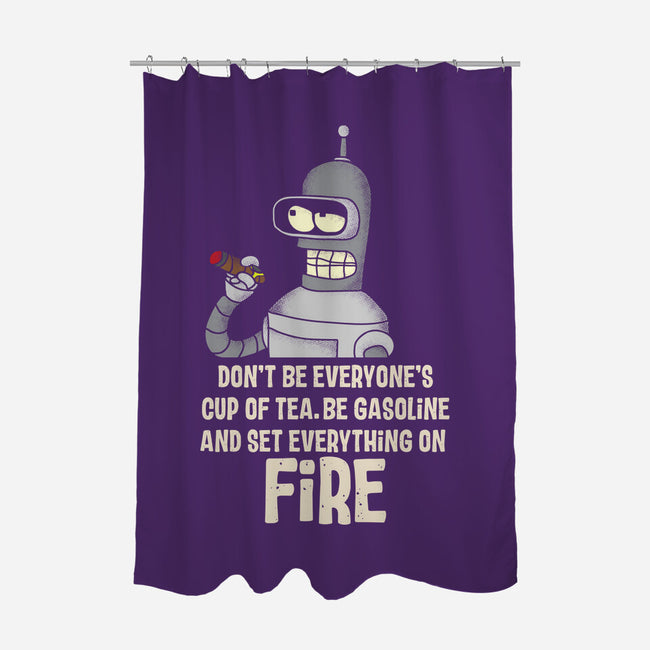 Cup Of Tea-None-Polyester-Shower Curtain-turborat14