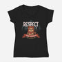Respect The Locals-Womens-V-Neck-Tee-Popnotic