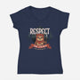 Respect The Locals-Womens-V-Neck-Tee-Popnotic