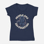 People Are Suffocating-Womens-V-Neck-Tee-Popnotic