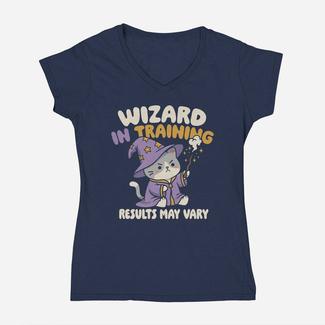 Wizard In Training-Womens-V-Neck-Tee-Popnotic