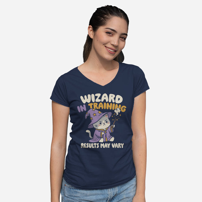 Wizard In Training-Womens-V-Neck-Tee-Popnotic