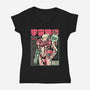 Space Voyage-Womens-V-Neck-Tee-arace