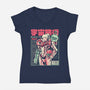 Space Voyage-Womens-V-Neck-Tee-arace