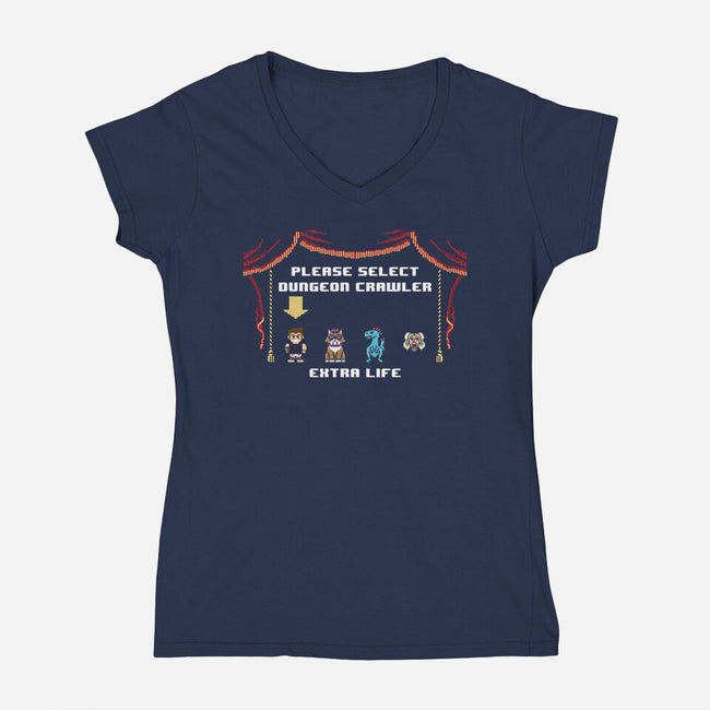 Select Your Crawler-Womens-V-Neck-Tee-jrberger