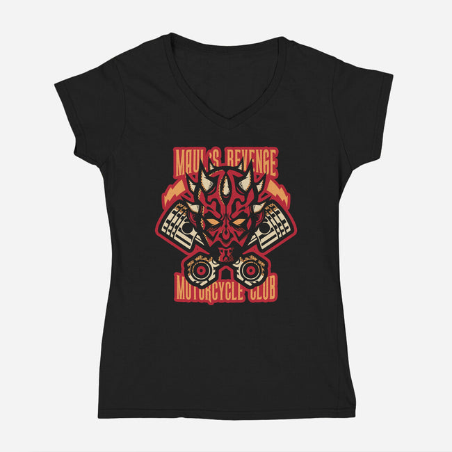 Maul's Revenge-Womens-V-Neck-Tee-jrberger