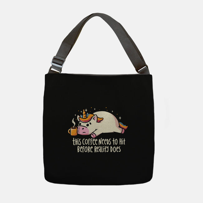 This Coffee Needs To Hit-None-Adjustable Tote-Bag-koalastudio