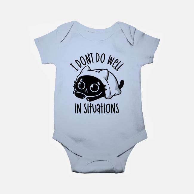 I Don’t Do Well In Situations-Baby-Basic-Onesie-koalastudio