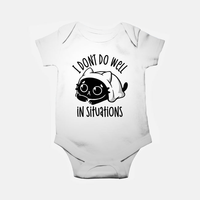 I Don’t Do Well In Situations-Baby-Basic-Onesie-koalastudio