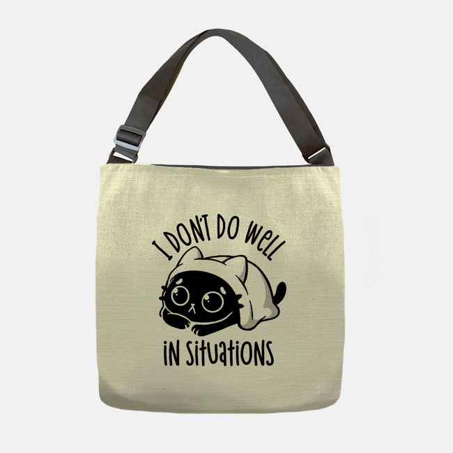 I Don’t Do Well In Situations-None-Adjustable Tote-Bag-koalastudio