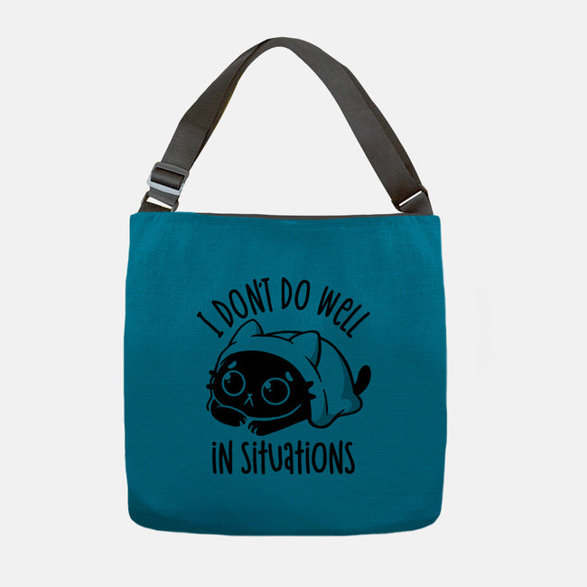 I Don’t Do Well In Situations-None-Adjustable Tote-Bag-koalastudio