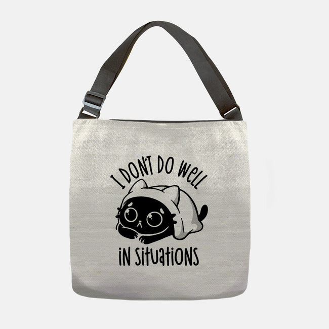 I Don’t Do Well In Situations-None-Adjustable Tote-Bag-koalastudio