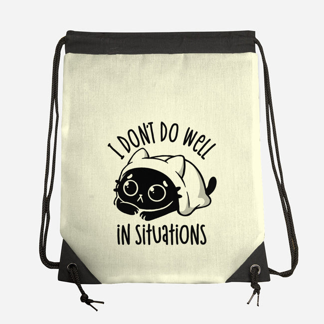 I Don’t Do Well In Situations-None-Drawstring-Bag-koalastudio