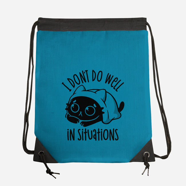 I Don’t Do Well In Situations-None-Drawstring-Bag-koalastudio